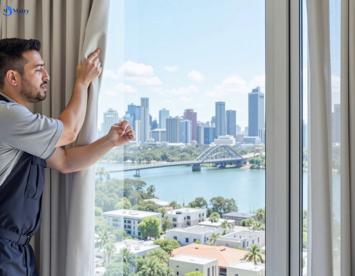 Professional curtain steam cleaning service manahan-nsw QLD by Matty Curtain Cleaning