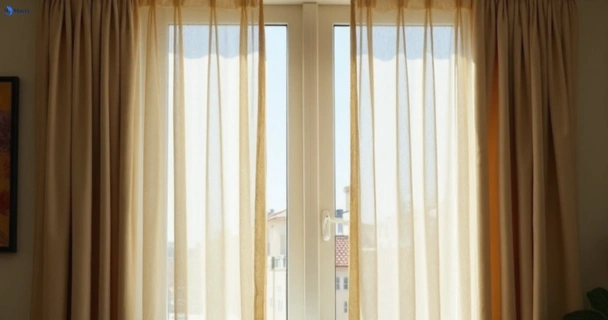 Dusty and dull curtains in manahan-nsw before steam cleaning